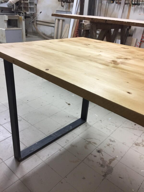 Tavolo in legno massello di Abete 160x85 - immagine 5