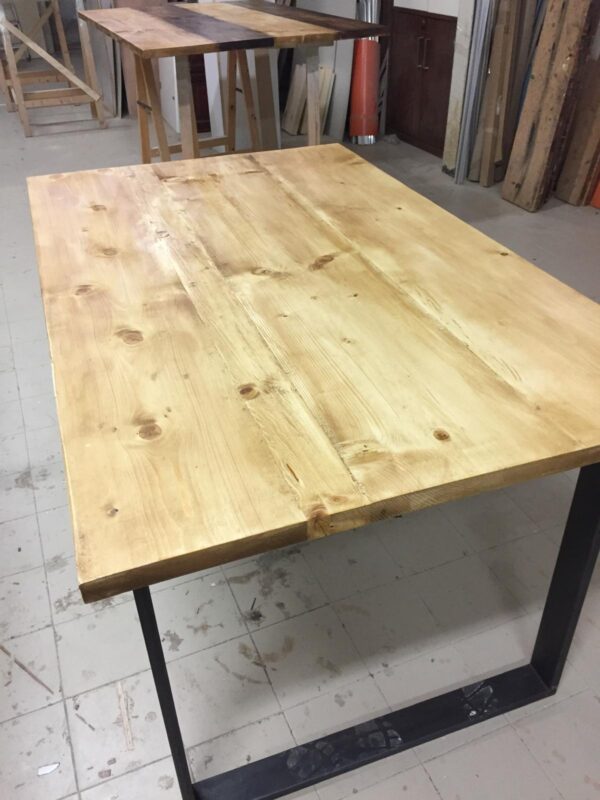 Tavolo in legno massello di Abete 160x85 - immagine 4